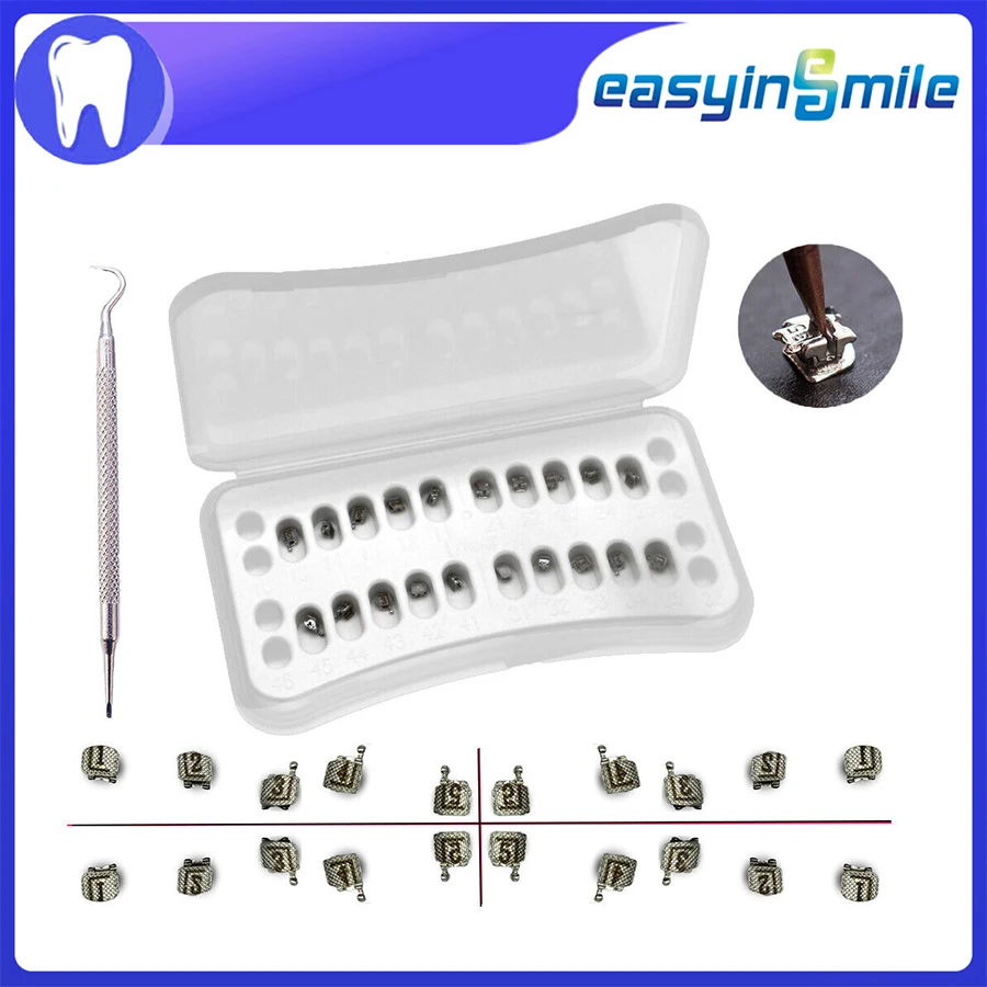 Easyinsmile Dental Material for Metal Orhto Bracket Self Ligating Mini Braces 345 022 Roth / MBT Newest Type High Quality
Easyinsmile Dental Material for Metal Orhto Bracket Self Ligating Mini Braces 345 022 Roth / MBT Newest Type High Quality