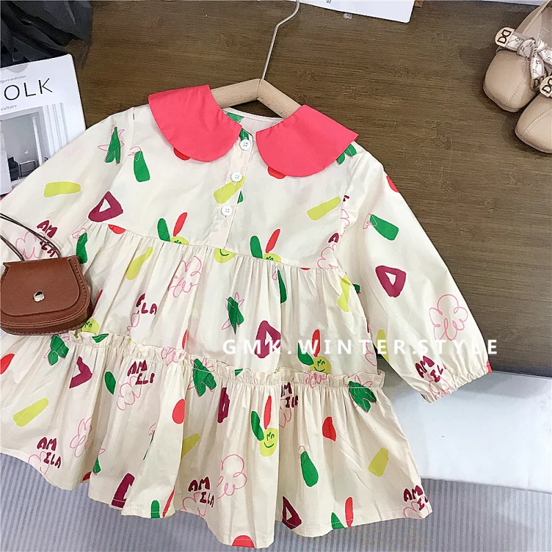 Girls' Dress Spring New Western Style Children's Skirt Children's Baby Spring Long Sleeve Lapel Princess Dress Fashion
Girls' Dress Spring New Western Style Children's Skirt Children's Baby Spring Long Sleeve Lapel Princess Dress Fashion