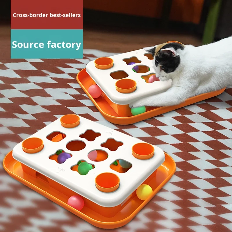 Luxury Eco-Friendly Fun Multicolor Cat Enrichment Toy with Grid Design and Rolling Balls for Home Cat Entertainment Stimulation
Luxury Eco-Friendly Fun Multicolor Cat Enrichment Toy with Grid Design and Rolling Balls for Home Cat Entertainment Stimulation