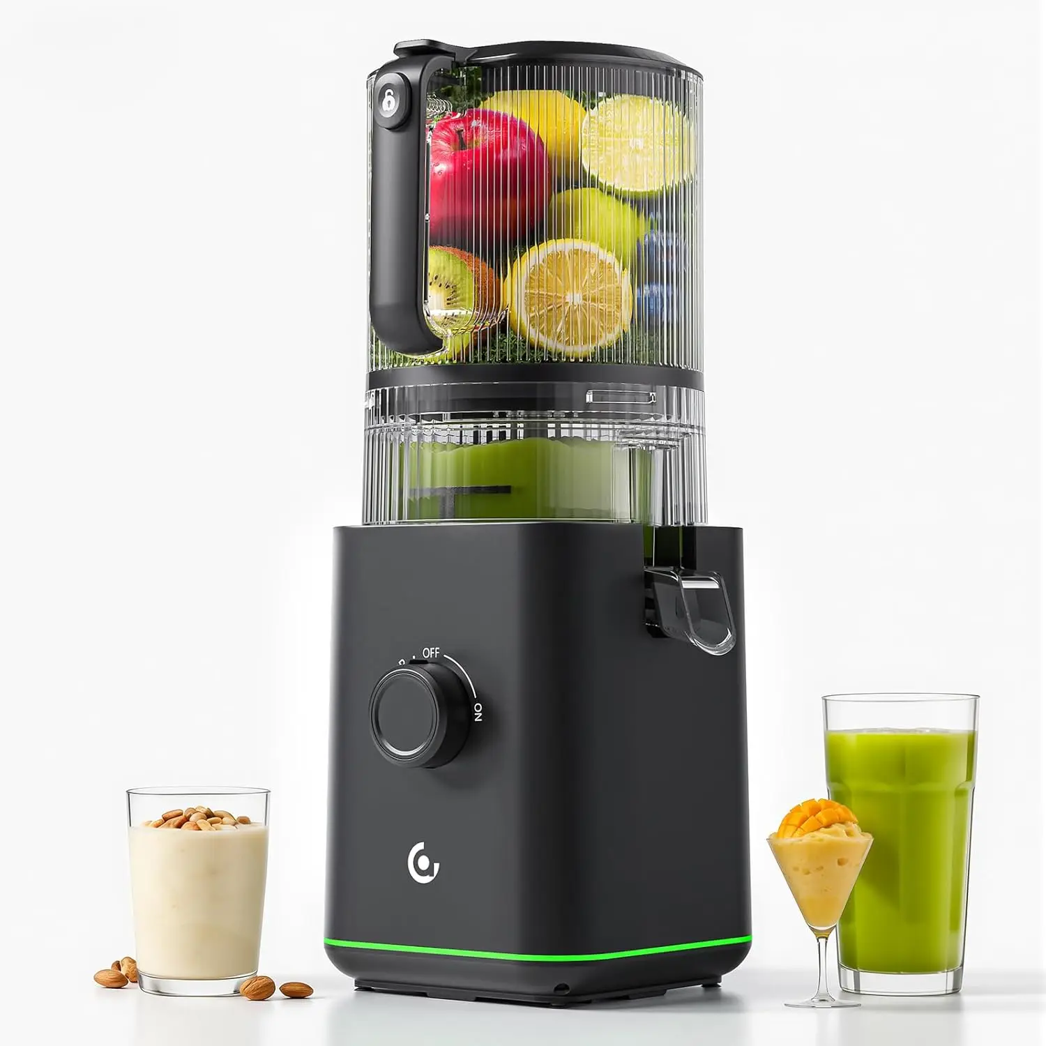 Cold Press Juicer, 3-in-1 Juicer Machines with 6.5" Large Feed Chute for Whole Fruits & Vegetables, 100oz Large Capacity for Fam
Cold Press Juicer, 3-in-1 Juicer Machines with 6.5" Large Feed Chute for Whole Fruits & Vegetables, 100oz Large Capacity for Fam