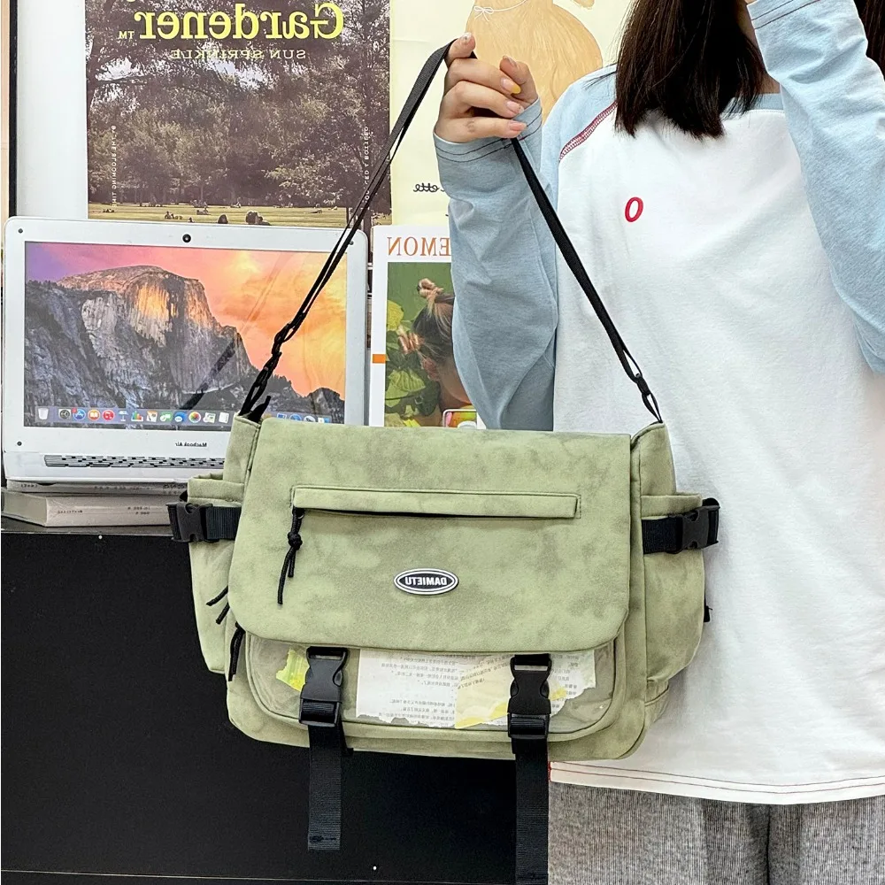 Workwear Functional Style Messenger Bag for Women Commuting Lightweight One-shoulder Crossbody Bag Cool Ulzzang Ita Bag
Workwear Functional Style Messenger Bag for Women Commuting Lightweight One-shoulder Crossbody Bag Cool Ulzzang Ita Bag