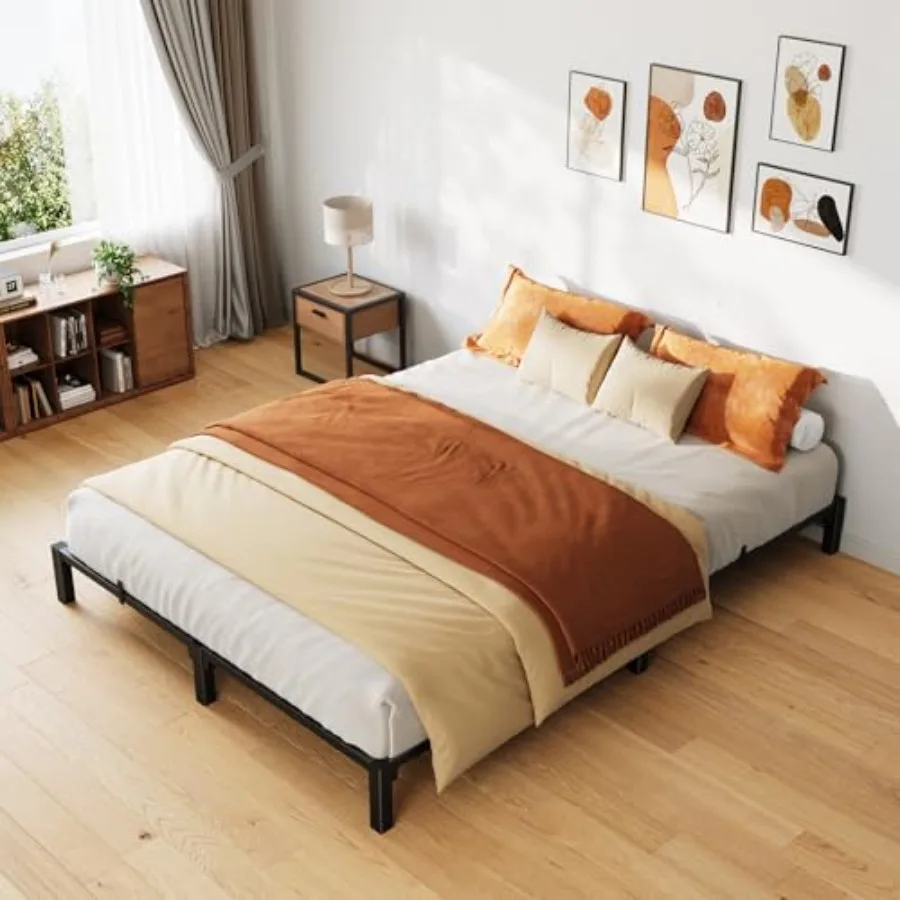 Bed Frame,"High Platform Bed Frame, Heavy Duty Steel Slat Support Size with Storage Space, Support Up to 00 LBS, No Screws Need
Bed Frame,"High Platform Bed Frame, Heavy Duty Steel Slat Support Size with Storage Space, Support Up to 00 LBS, No Screws Need