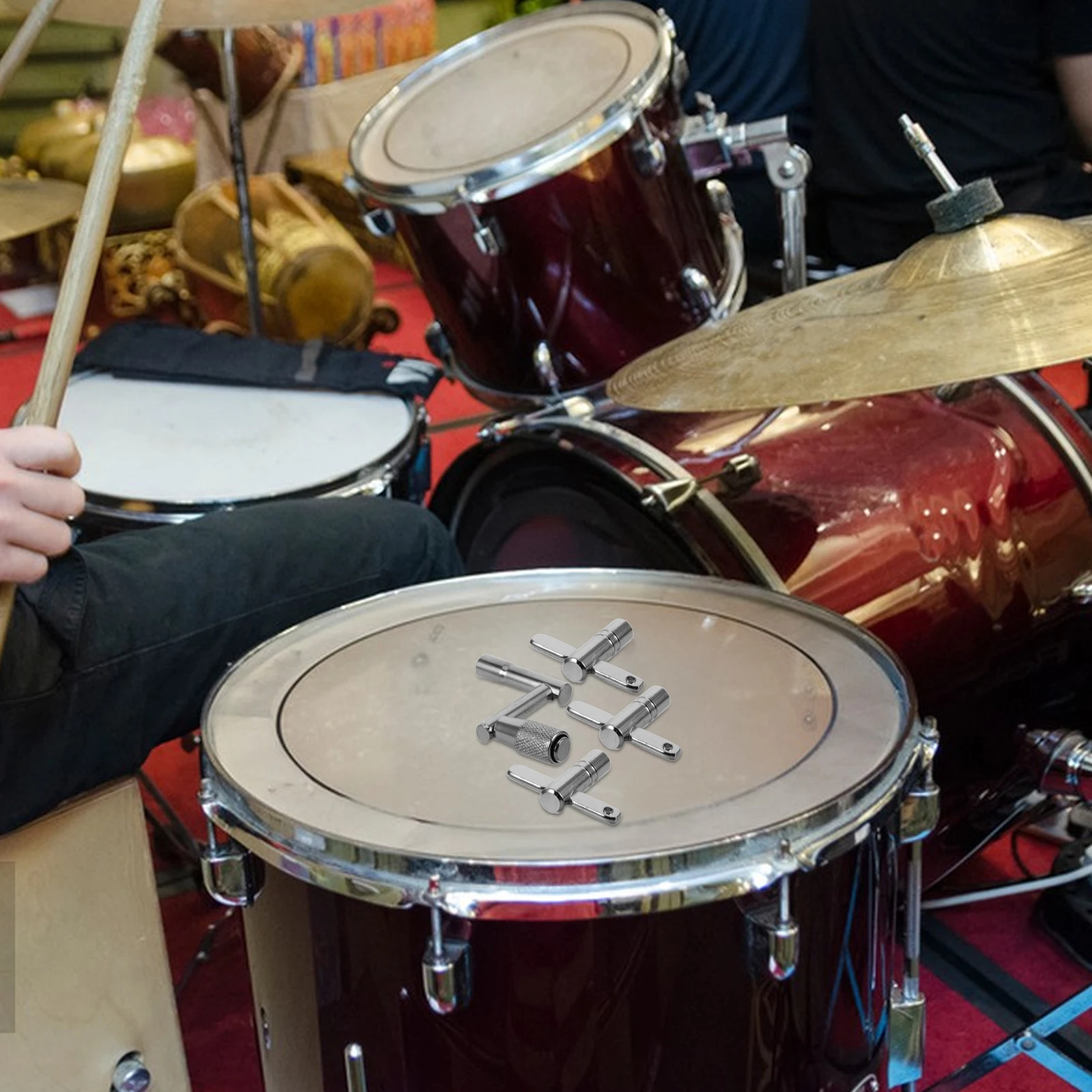 1Set Drum Key Universal Z-Shaped and T-Shaped Drum Tuning Wrench Tool Efficient Percussion Key Tuner Accessory
1Set Drum Key Universal Z-Shaped and T-Shaped Drum Tuning Wrench Tool Efficient Percussion Key Tuner Accessory