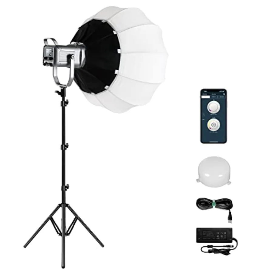 【New model】GVM 150W Video Light Kit 2700K-7500K Continuous Lighting for Photography with Lantern SoftboxandStand Bi-Color Studi
【New model】GVM 150W Video Light Kit 2700K-7500K Continuous Lighting for Photography with Lantern SoftboxandStand Bi-Color Studi