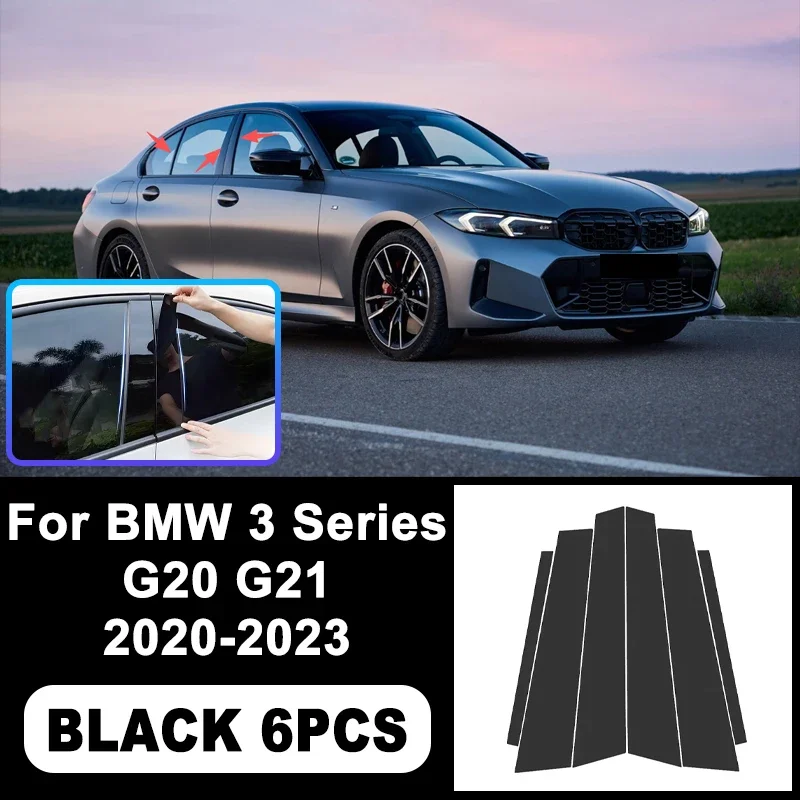 For BMW 3 Series G20 G21 2020-2023 Piano Black B C Pillar Stickers, Easy Install PC Window Trim Anti-Scratch Exterior Accessory
For BMW 3 Series G20 G21 2020-2023 Piano Black B C Pillar Stickers, Easy Install PC Window Trim Anti-Scratch Exterior Accessory