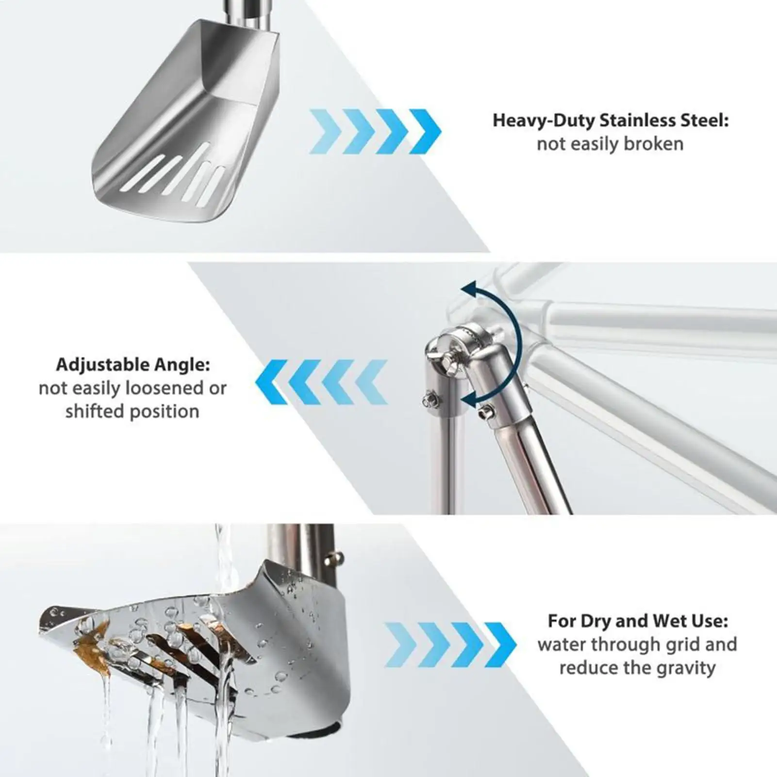 Совок для очистки желобов Совок для желоба для удаления листьев и мусора от крыши Нержавеющая сталь Уход за дренажем
Совок для очистки желобов Совок для желоба для удаления листьев и мусора от крыши Нержавеющая сталь Уход за дренажем