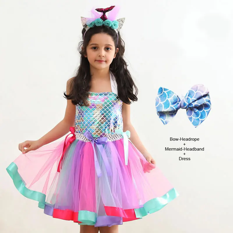 Halloween Costume For Baby Girl TUTU Dress Mermaid Metallic Scales Aqua Kid Up Lace Frock+Headband+Headrope Set Child Tunic
Halloween Costume For Baby Girl TUTU Dress Mermaid Metallic Scales Aqua Kid Up Lace Frock+Headband+Headrope Set Child Tunic