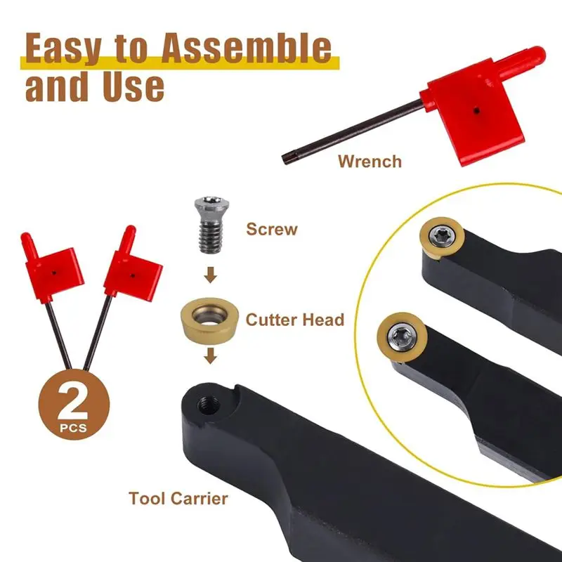 AWAH Lathe Blade Holder Turning Boring Tool SRAPR1616H10 & SRAPL1616H10 + 10Pcs RPMT10T3 Carbide Inserts For Cutting Tool
AWAH Lathe Blade Holder Turning Boring Tool SRAPR1616H10 & SRAPL1616H10 + 10Pcs RPMT10T3 Carbide Inserts For Cutting Tool