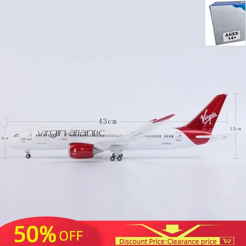 Литая под давлением модель в масштабе 1:150 Virgin Atlantic Airlines Boeing B747/B787, полимерный самолет с подсветкой и колесами, дисплей для коллекции игрушек
Литая под давлением модель в масштабе 1:150 Virgin Atlantic Airlines Boeing B747/B787, полимерный самолет с подсветкой и колесами, дисплей для коллекции игрушек