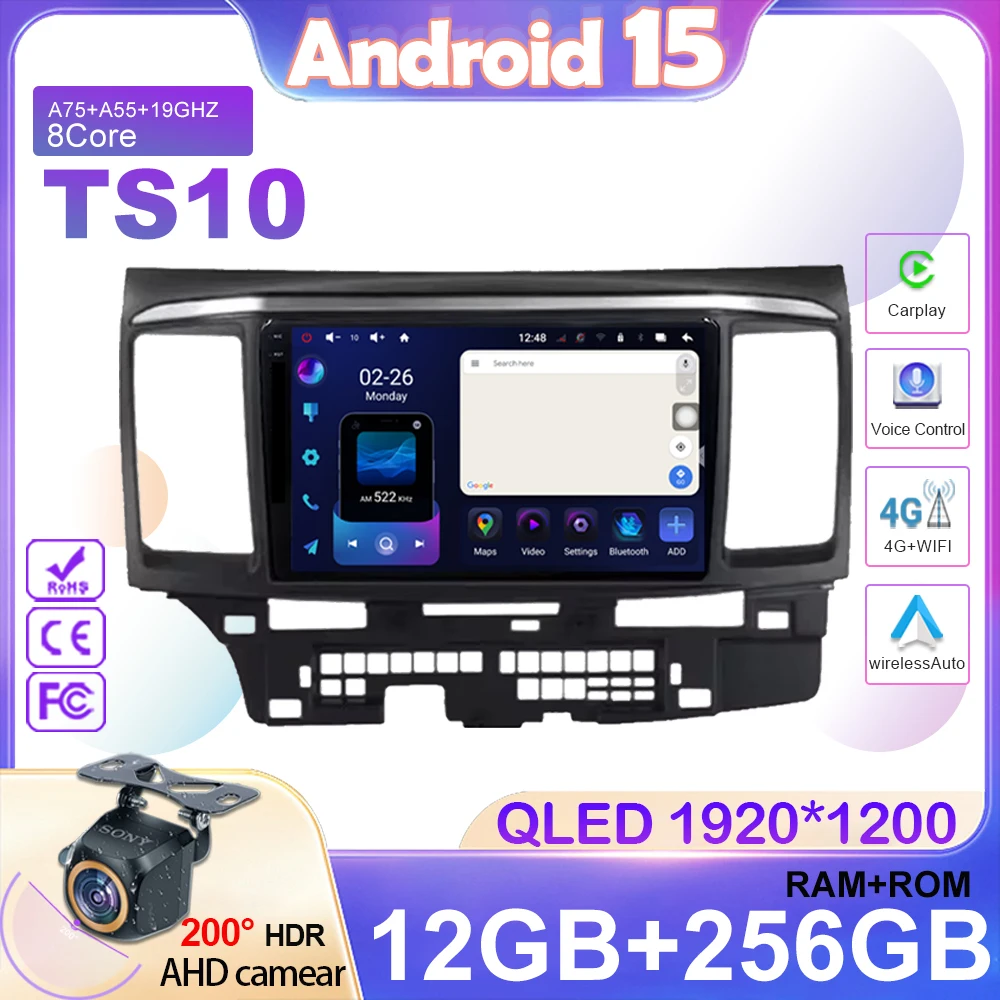 9Inch Android 15 Car Radio For MITSUBISHI LANCER 9 10 X 2008 2009 2010 2011 - 2016 Stereo Audio GPS Player Carplay Auto Screen
9Inch Android 15 Car Radio For MITSUBISHI LANCER 9 10 X 2008 2009 2010 2011 - 2016 Stereo Audio GPS Player Carplay Auto Screen