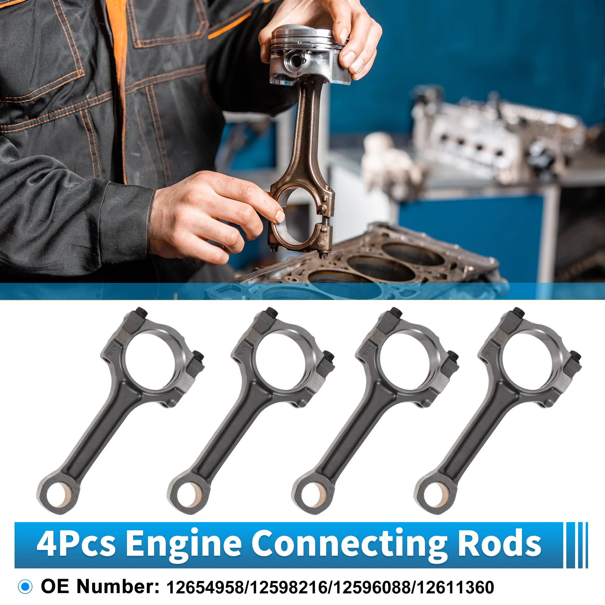 UXCELL 4Pcs Engine Connecting Rod for Buick Allure 2.4L 2010-2015 No.12654958/12598216
UXCELL 4Pcs Engine Connecting Rod for Buick Allure 2.4L 2010-2015 No.12654958/12598216