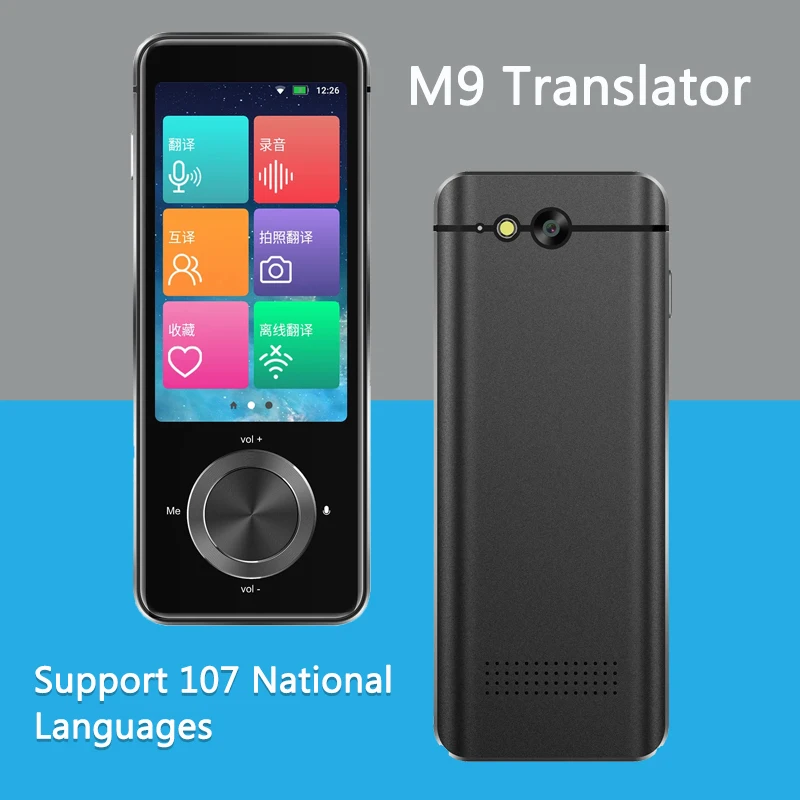 Newest Translator M9 Instant Voice Translator Portable Language In Real-time Smart Translator Supports 12 Offline Languages
Newest Translator M9 Instant Voice Translator Portable Language In Real-time Smart Translator Supports 12 Offline Languages