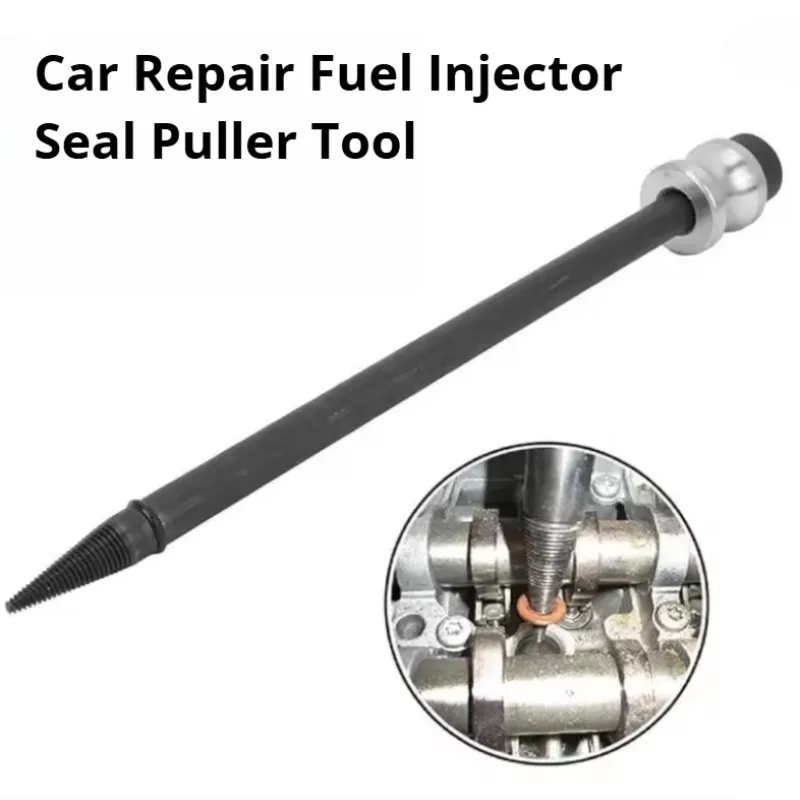 Car Repair Fuel Injector Seal Puller Tool Set with Slide Hammer Steel Cone Thread Tip for Copper Washer Gasket Removal Universal
Car Repair Fuel Injector Seal Puller Tool Set with Slide Hammer Steel Cone Thread Tip for Copper Washer Gasket Removal Universal