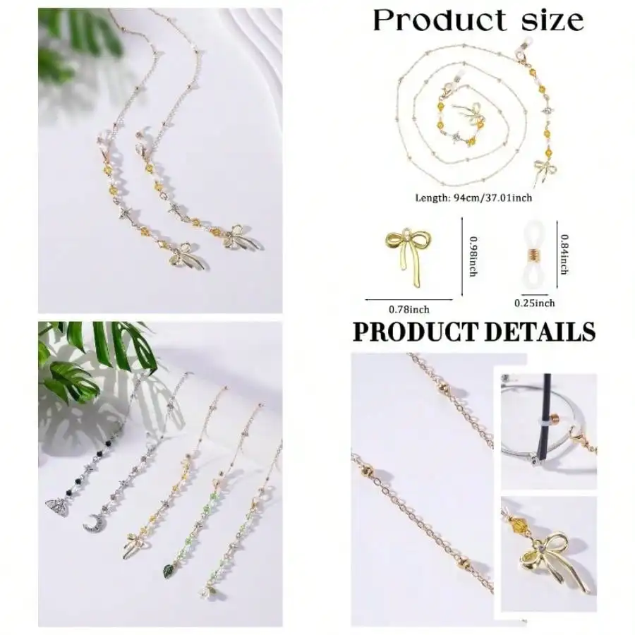 Stylish Eyeglass Chain Women - Glasses Holder Chain With Tassel Eyewear Retainer Strap Preventing Glasses Loss
Stylish Eyeglass Chain Women - Glasses Holder Chain With Tassel Eyewear Retainer Strap Preventing Glasses Loss