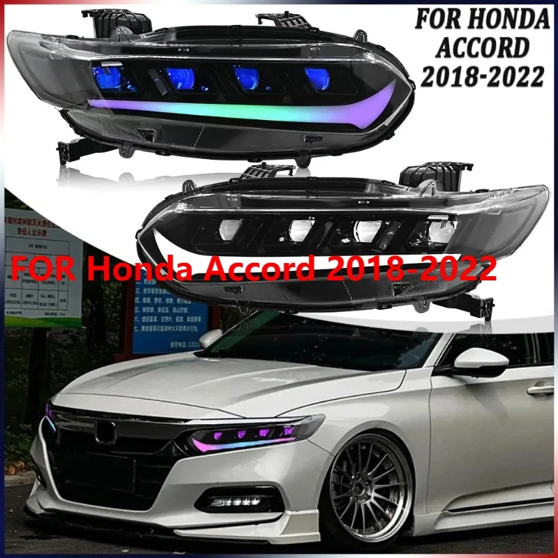 2 шт. светодиодные фары RGB для Honda Accord 2018-2022, комплект последовательных передних фонарей LH + RH
2 шт. светодиодные фары RGB для Honda Accord 2018-2022, комплект последовательных передних фонарей LH + RH