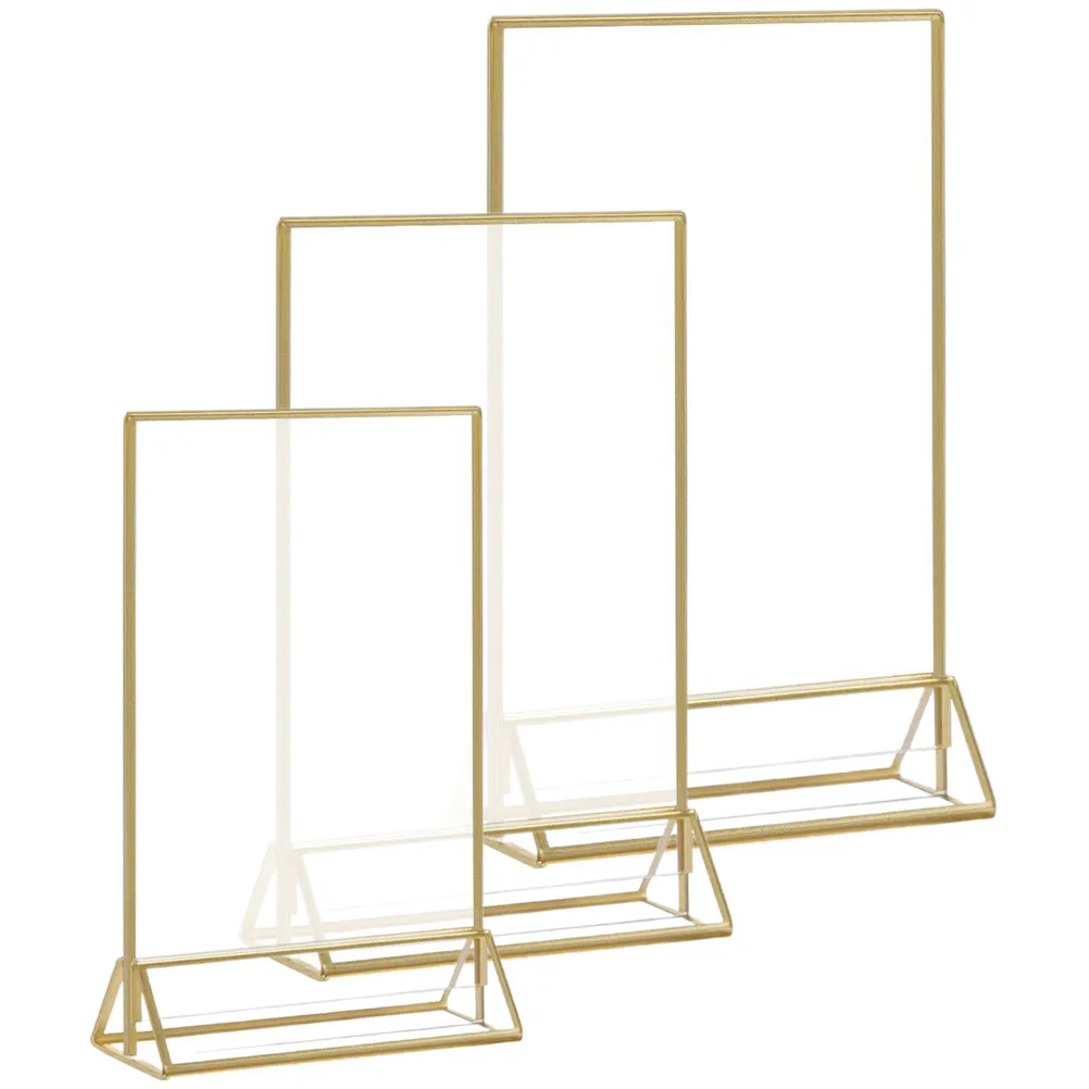 3pcs Acrylic Metal Base Display Rack Clear Transparent Table Menu Holder Lightweight Design Smooth Edge
3pcs Acrylic Metal Base Display Rack Clear Transparent Table Menu Holder Lightweight Design Smooth Edge