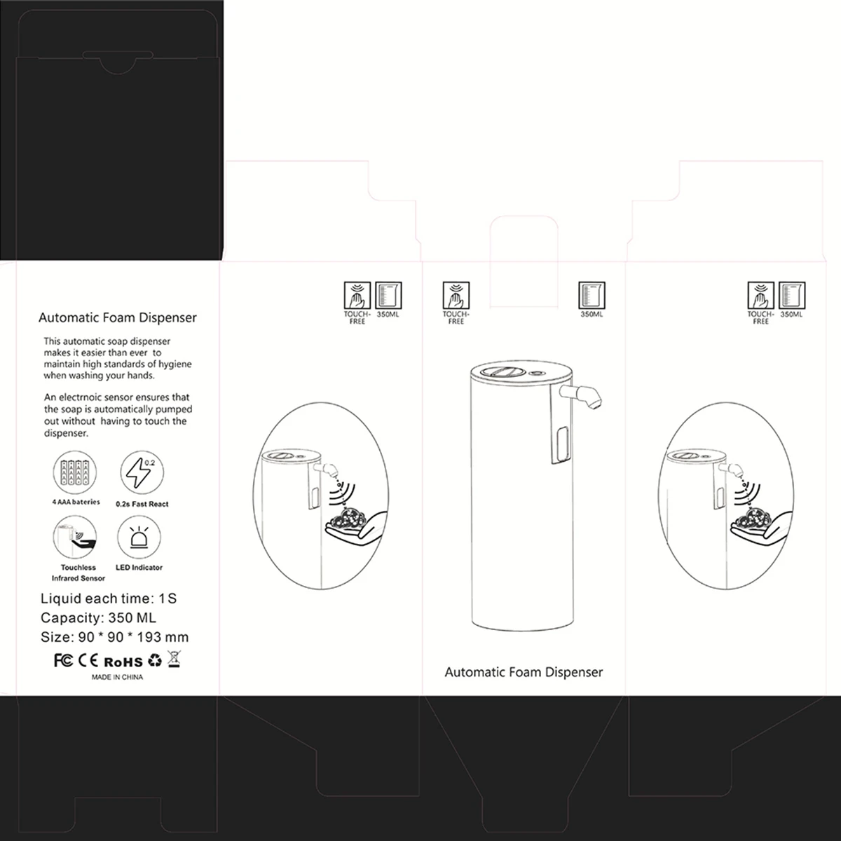 Automatic Soap Dispenser Contactless Smart Foam Infrared Sensor Foam Soap Dispenser Hand Washing
Automatic Soap Dispenser Contactless Smart Foam Infrared Sensor Foam Soap Dispenser Hand Washing