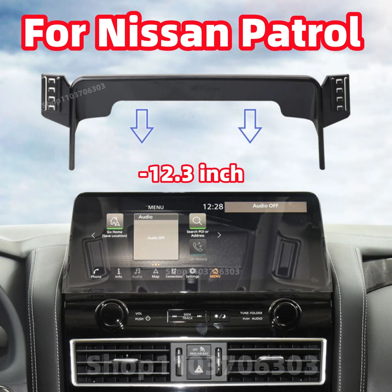 Car Phone Holder For Nissan Patrol 2023-2024 12.3'' Screen Gravity Sensor Phone Holder GPS Double Bracket Base Car Accessories
Car Phone Holder For Nissan Patrol 2023-2024 12.3'' Screen Gravity Sensor Phone Holder GPS Double Bracket Base Car Accessories