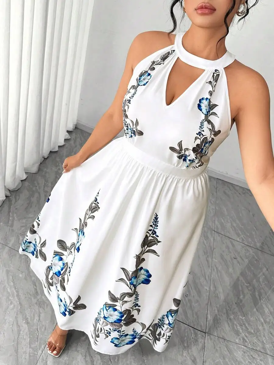 Elegant Vintage Floral Hollow Out Sleeveless Maxi Dress
Elegant Vintage Floral Hollow Out Sleeveless Maxi Dress