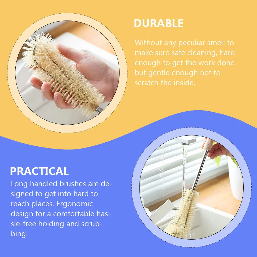 3Pcs Long Handle Bottle Brush Set Ergonomic Dishwasher Safe Lightweight Portable for Baby Water Milk Bottles Straws Cleaning
3Pcs Long Handle Bottle Brush Set Ergonomic Dishwasher Safe Lightweight Portable for Baby Water Milk Bottles Straws Cleaning