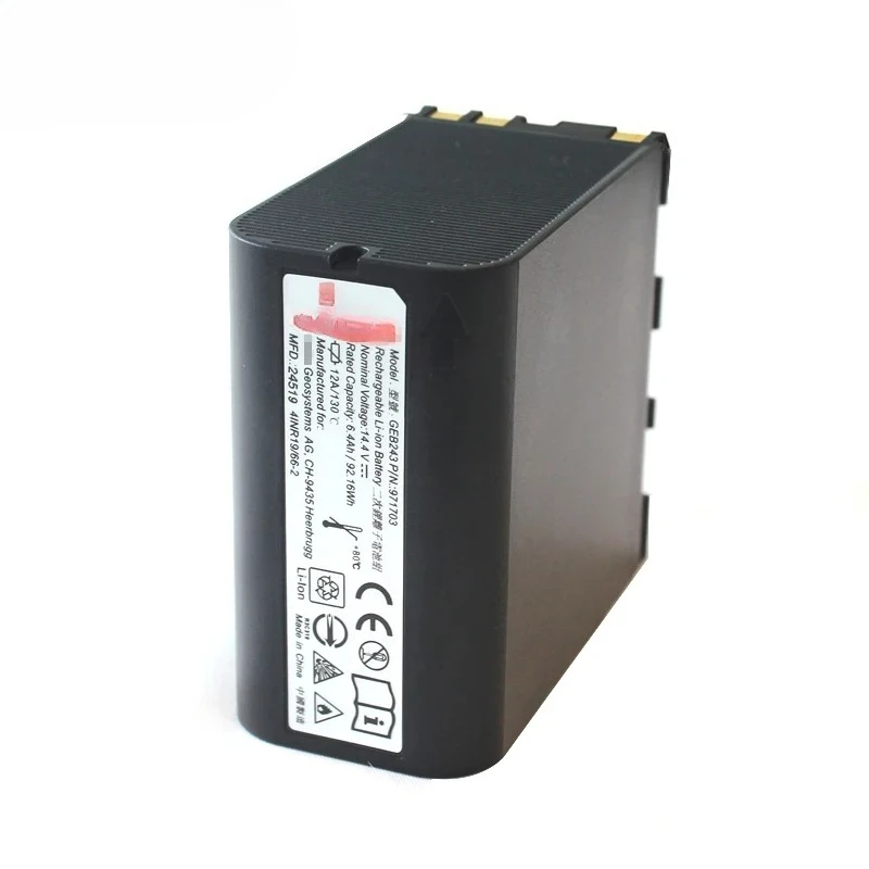 1Pcs GEB243 Battery 14.4V 6400mAh Leic TM30/TS30 Total Station 3D Laser Scanner MS50/60
1Pcs GEB243 Battery 14.4V 6400mAh Leic TM30/TS30 Total Station 3D Laser Scanner MS50/60