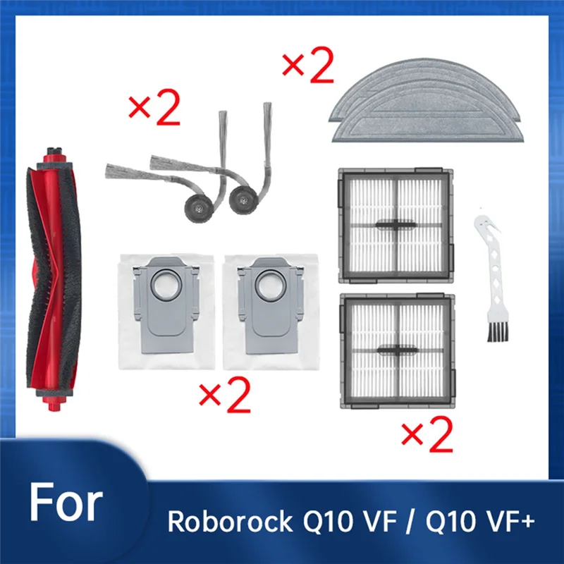 A83G-10 шт. для Roborock Q10 VF/Q10 VF+, аксессуары для подметальной машины, основная боковая щетка, фильтр для швабры, мешки для пыли
A83G-10 шт. для Roborock Q10 VF/Q10 VF+, аксессуары для подметальной машины, основная боковая щетка, фильтр для швабры, мешки для пыли