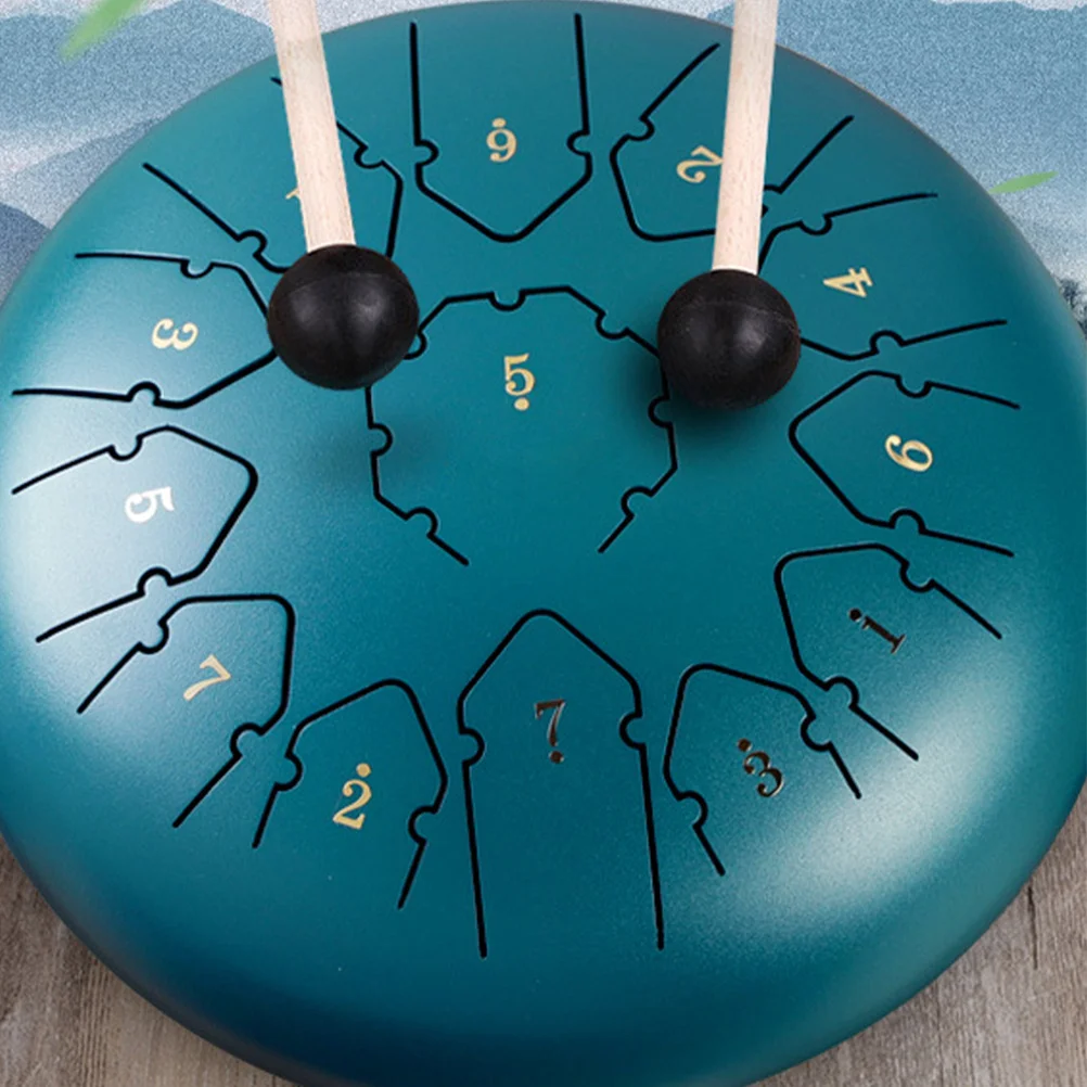 6 Sheets Ethereal Drum Notes Stickers Easy Apply Learning Tongue Drum Practice Accessory No Residue Design Instrument Accessory