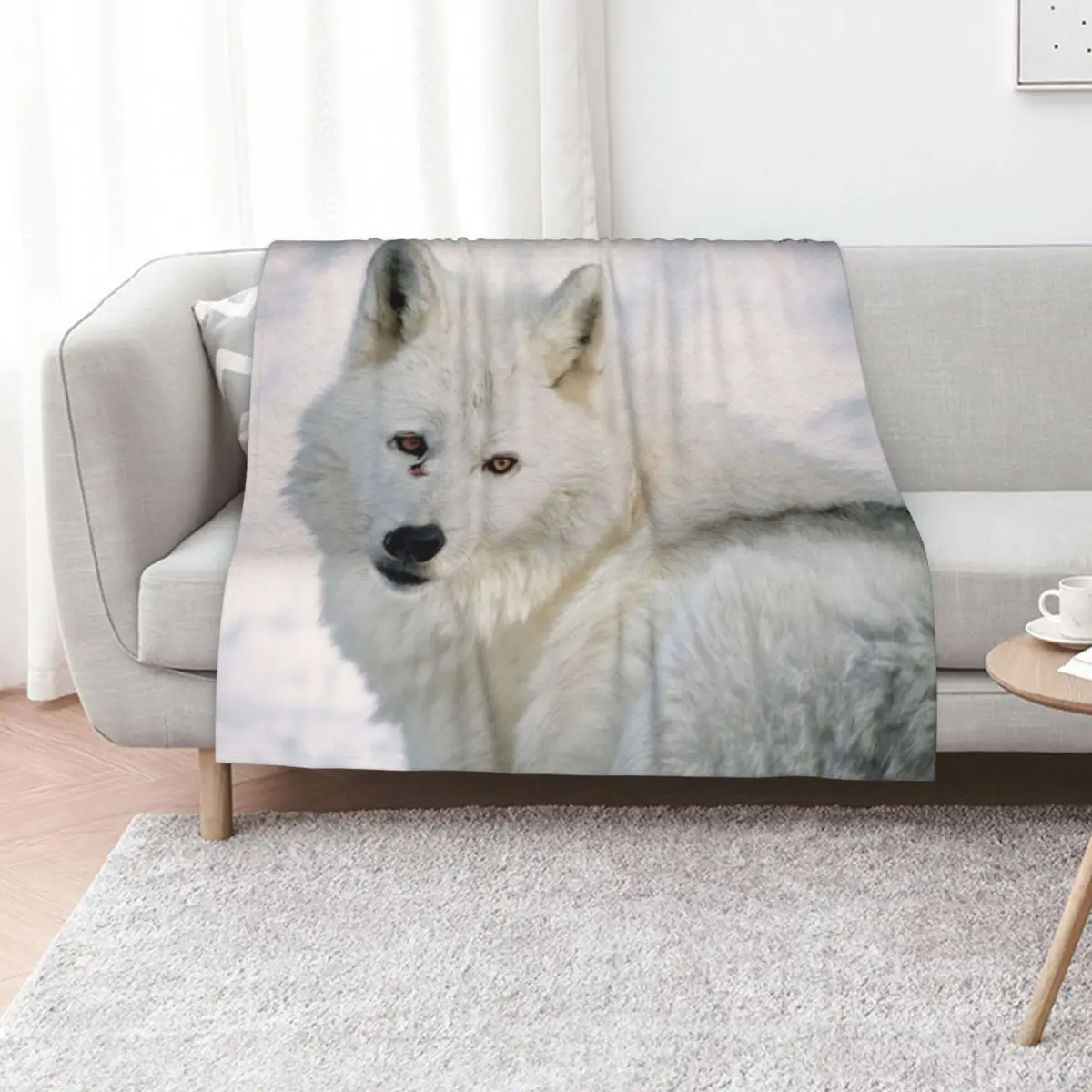 Arctic Wolf Throw Blanket Baby Bed Decorative Throw wednesday Blankets
Arctic Wolf Throw Blanket Baby Bed Decorative Throw wednesday Blankets