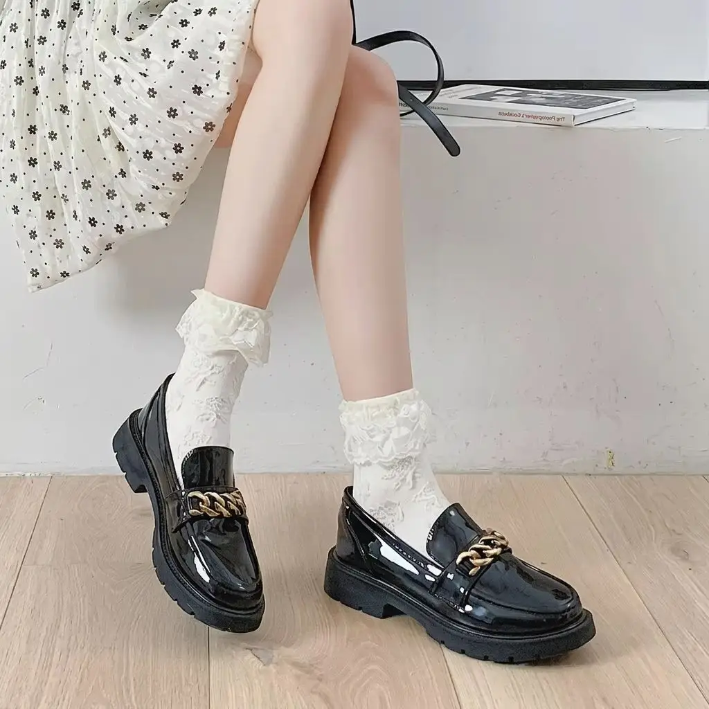 Fashion Lace Ruffle Socks for Women Lolita Vintage White Black Cotton Socks Frilly Ankle Socks Japanese Style Princess Socks
Fashion Lace Ruffle Socks for Women Lolita Vintage White Black Cotton Socks Frilly Ankle Socks Japanese Style Princess Socks