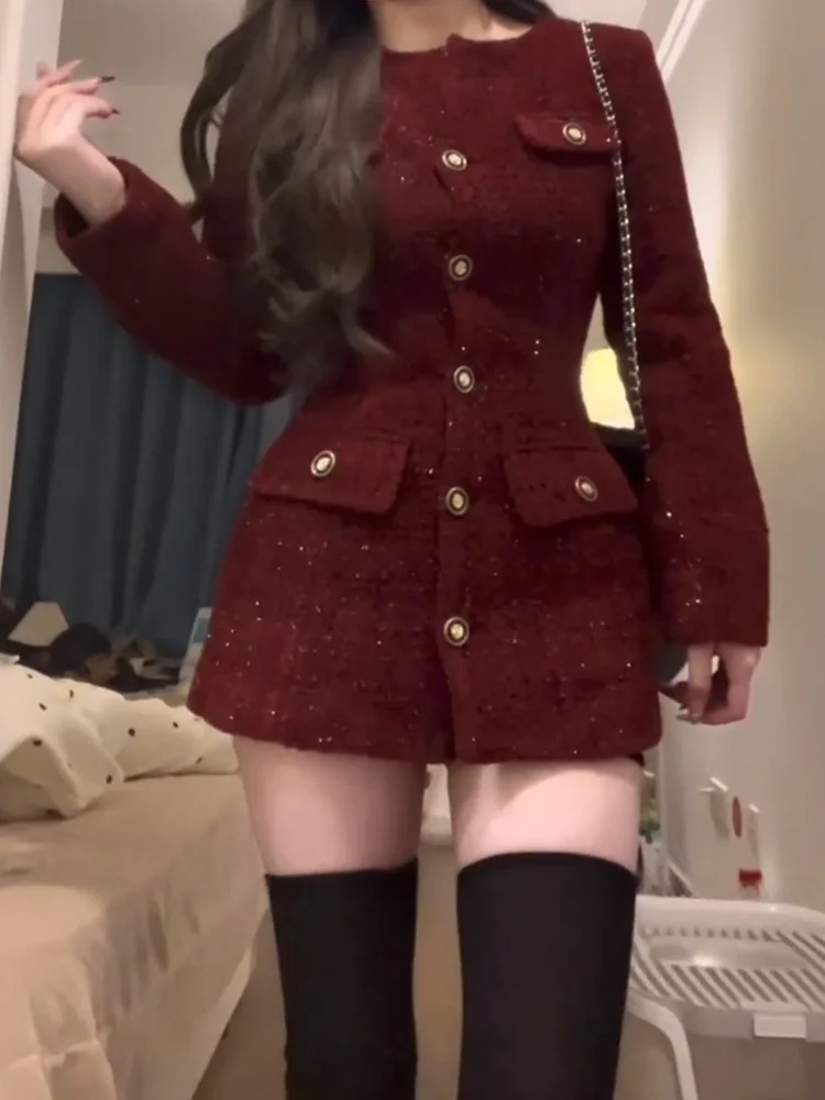 XZY Ele, женское джато больших размеров с застежкой на талии, роскошное твидовое элитное повседневное корейское пальто Missy Feel, осенне-зимнее пальто
XZY Ele, женское джато больших размеров с застежкой на талии, роскошное твидовое элитное повседневное корейское пальто Missy Feel, осенне-зимнее пальто