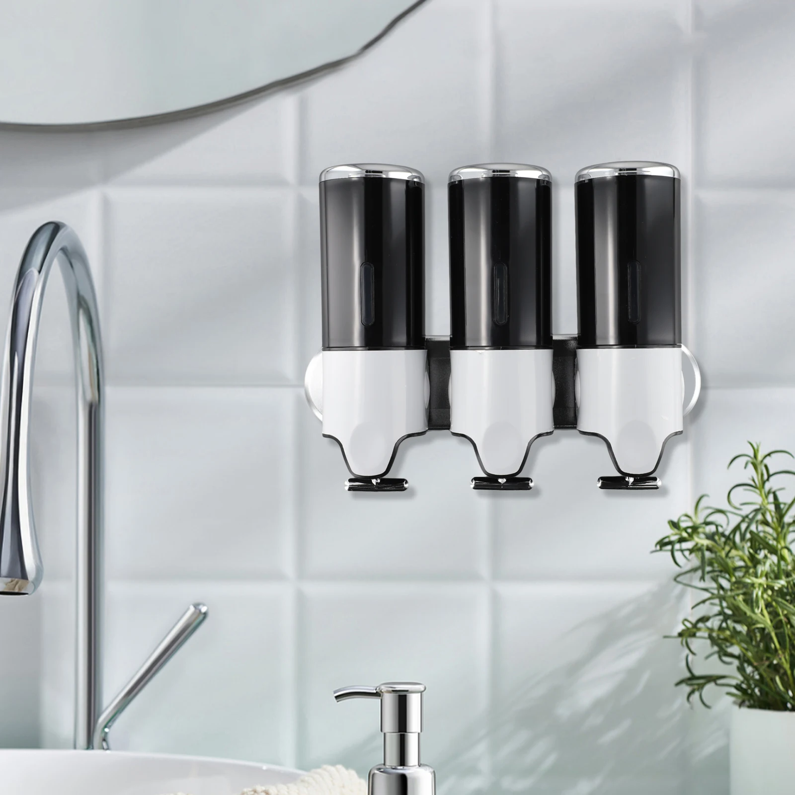 Triple 500ml Liquid Soap Dispensers Wall Mounted Shampoo Container Soap And Gel Dispenser Bathroom Accessories
Triple 500ml Liquid Soap Dispensers Wall Mounted Shampoo Container Soap And Gel Dispenser Bathroom Accessories