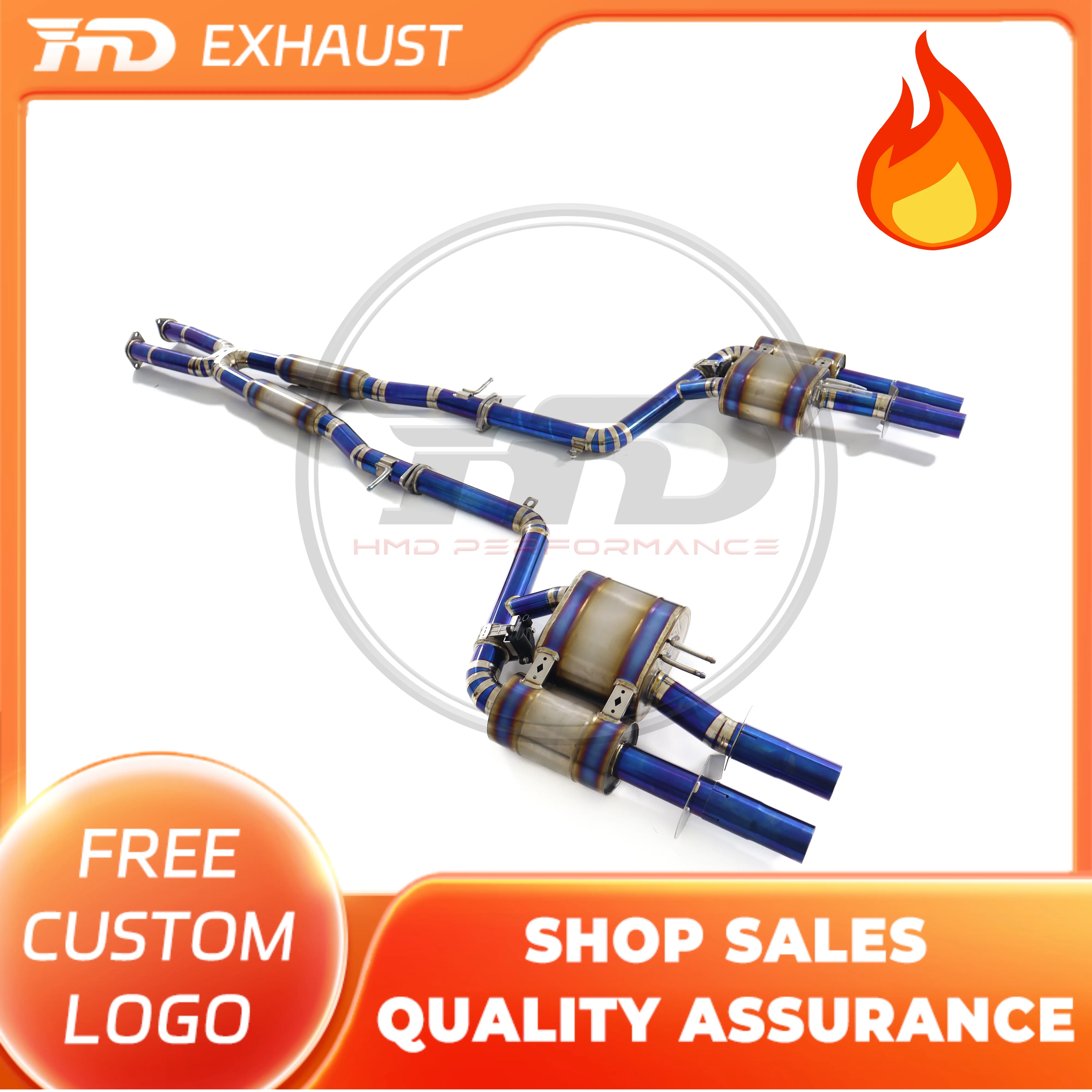 HMD Hot Sale Titanium Alloy Catback for KIA Stinger 3.3T 21+ Performance exhaust pipe Muffler With Valves
HMD Hot Sale Titanium Alloy Catback for KIA Stinger 3.3T 21+ Performance exhaust pipe Muffler With Valves