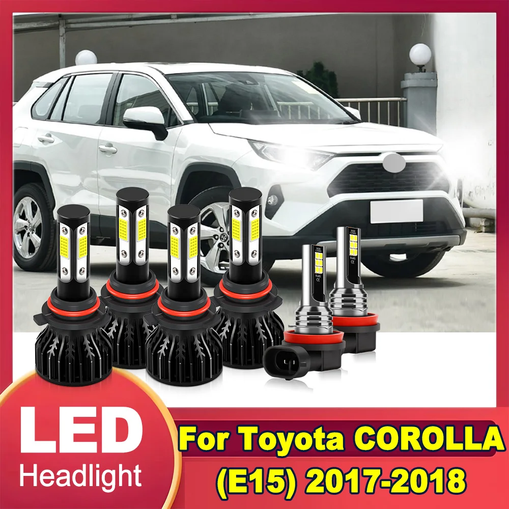 Автомобильные светодиодные фары 6000K белые COB чипы 60000LM дальнего ближнего света противотуманные фары Plug and Play для Toyota COROLLA (E15) 2017-2018
Автомобильные светодиодные фары 6000K белые COB чипы 60000LM дальнего ближнего света противотуманные фары Plug and Play для Toyota COROLLA (E15) 2017-2018