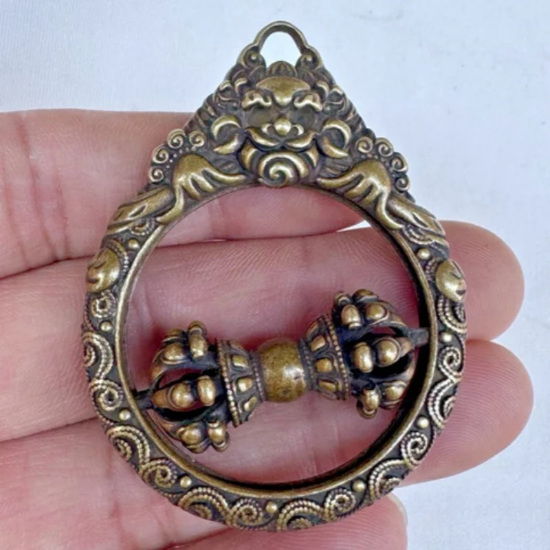 Old Chinese Tibetan Buddhism Copper Zibaza Nine legged diamond pestle Pendants Statue
Old Chinese Tibetan Buddhism Copper Zibaza Nine legged diamond pestle Pendants Statue
