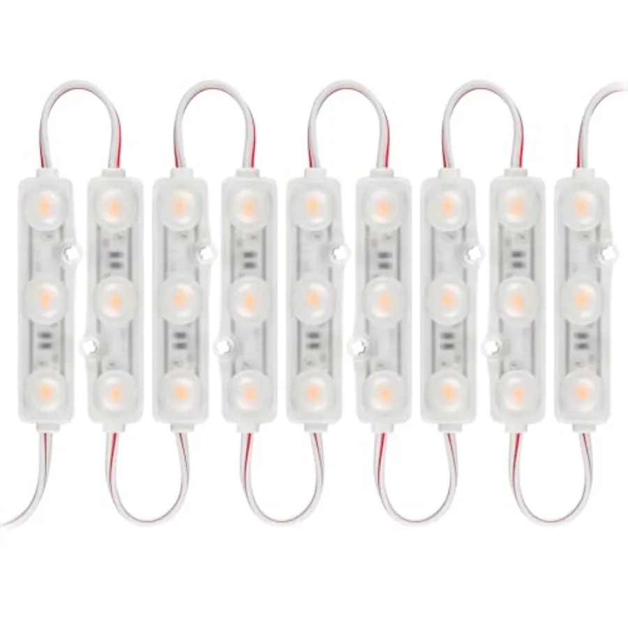Waterproof LED Sign Modules 100pcs, 2835 SMD Injection LED Lights for Channel Letter Signs, Storefront Advertising and Light Bo
Waterproof LED Sign Modules 100pcs, 2835 SMD Injection LED Lights for Channel Letter Signs, Storefront Advertising and Light Bo