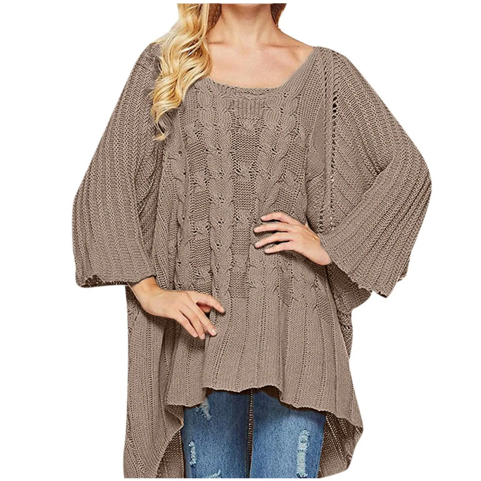 Oversized Batwing Knitted Sweater 2023 Autumn Winter Clothes Tops for Women New Oversized Sweaters Loose Vintage Pullover
Oversized Batwing Knitted Sweater 2023 Autumn Winter Clothes Tops for Women New Oversized Sweaters Loose Vintage Pullover