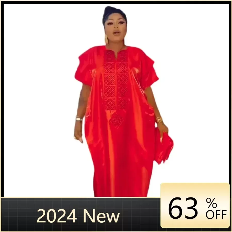 Free Size red Black Summer Maxi Dress Women Elegant Short Sleeve Ruffled Satin Party Sundress 2024 Casual Loose Solid Color Robe
Free Size red Black Summer Maxi Dress Women Elegant Short Sleeve Ruffled Satin Party Sundress 2024 Casual Loose Solid Color Robe