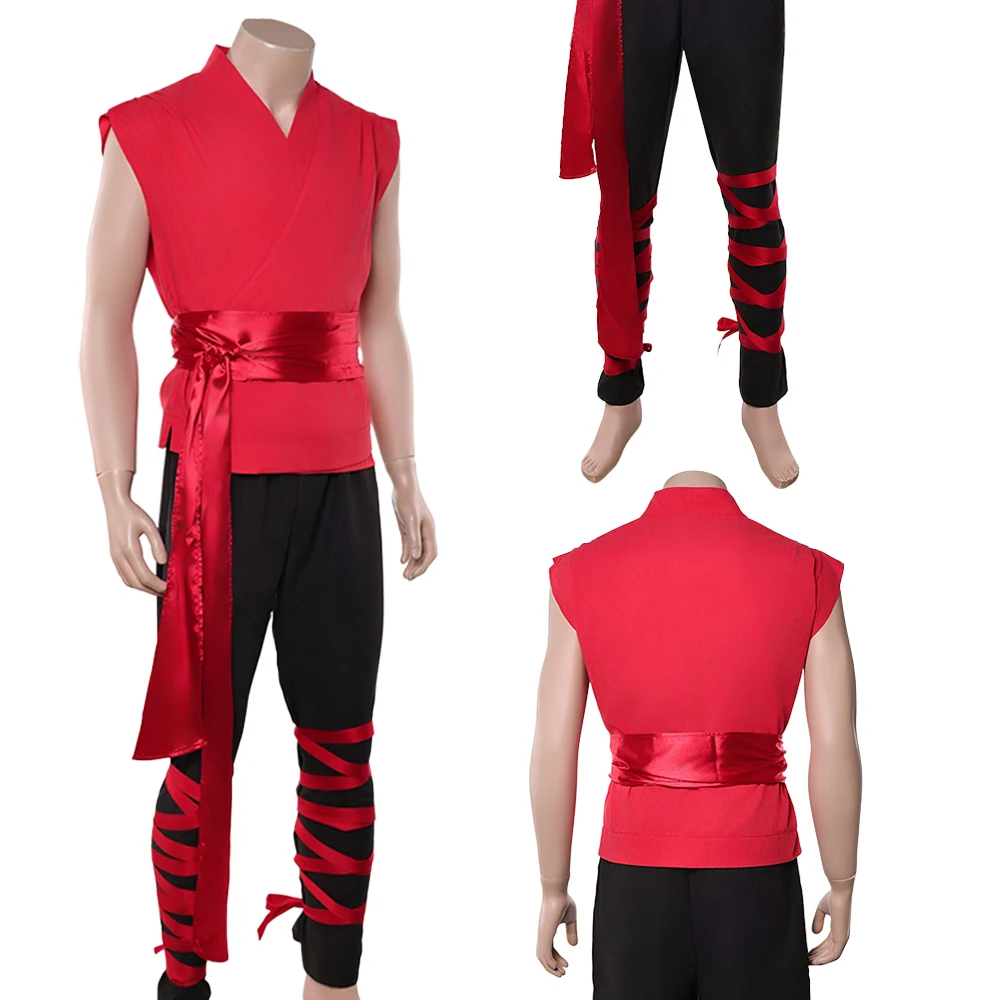 Fantasia MK 2 Liu Kang Cosplay Monk Clothing Red Suits Game Mortal Kombat Men Disfraz Costume Male Halloween Carnival Clothes
Fantasia MK 2 Liu Kang Cosplay Monk Clothing Red Suits Game Mortal Kombat Men Disfraz Costume Male Halloween Carnival Clothes