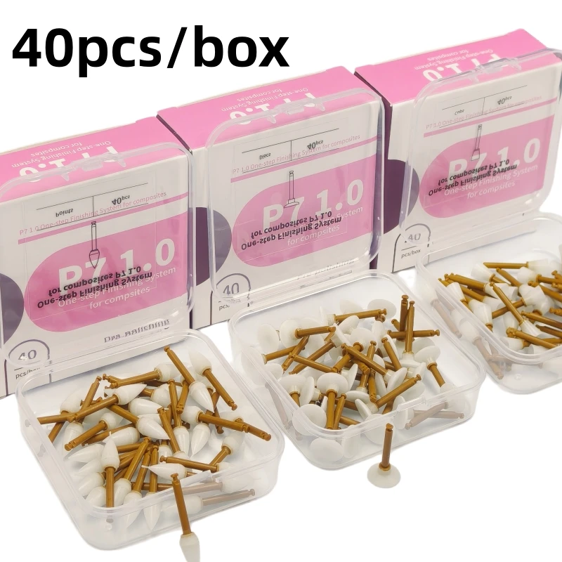 40pcs/Box Dental Finishing System Resin Polisher for Restorative Low Speed Dental Polisher Dentistry Cavity Margin Enamel
40pcs/Box Dental Finishing System Resin Polisher for Restorative Low Speed Dental Polisher Dentistry Cavity Margin Enamel 