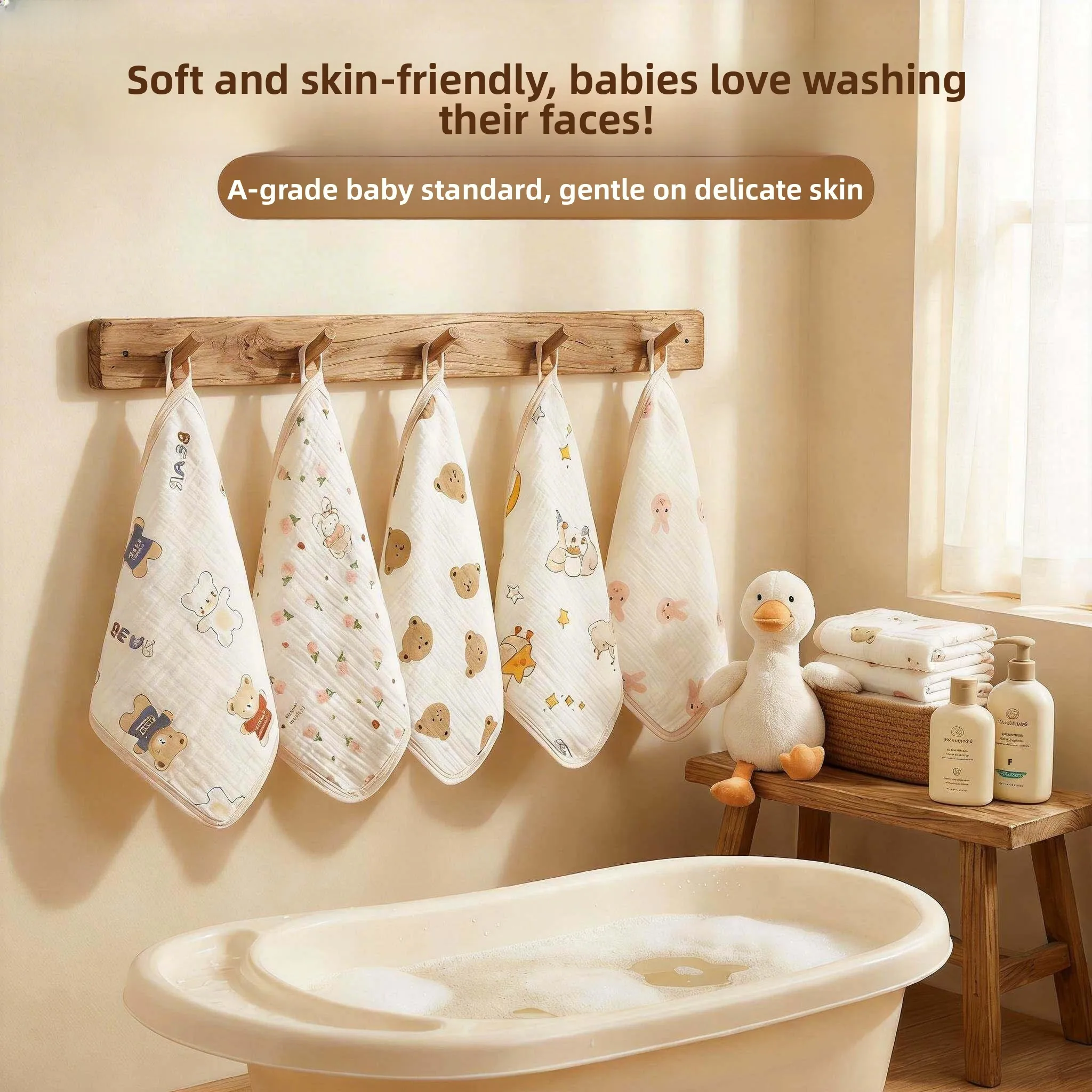 Soft Absorbent Cotton Towels for Children's Face Washing Small Size Gauze Towels Baby Face Washing Special Use Home Use
Soft Absorbent Cotton Towels for Children's Face Washing Small Size Gauze Towels Baby Face Washing Special Use Home Use