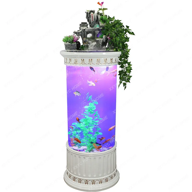 Cylindrical Ecological Fish Tank Aquarium Living Room Lazy Fish Globe Household Small Water-Free Medium
Cylindrical Ecological Fish Tank Aquarium Living Room Lazy Fish Globe Household Small Water-Free Medium