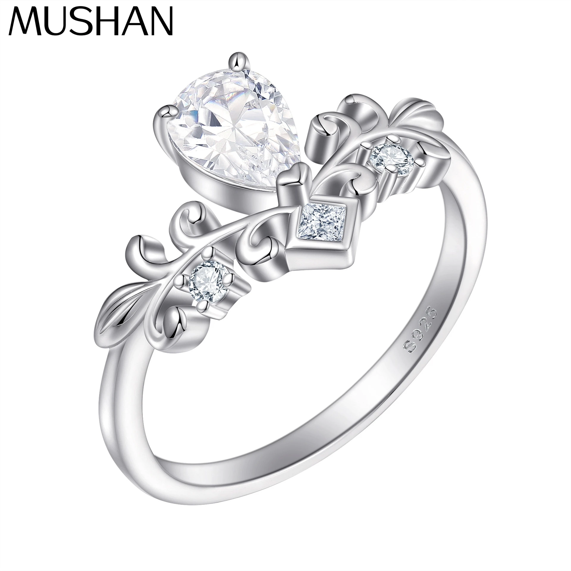MuShan Jewelry 925 Sterling Silver Ring Wedding Band High Carbon Diamond Mother Day Gift Classic Style Women Rings Fine Jewelry
MuShan Jewelry 925 Sterling Silver Ring Wedding Band High Carbon Diamond Mother Day Gift Classic Style Women Rings Fine Jewelry