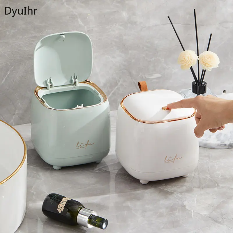 Modern minimalist desktop storage Press the desktop trash can Mini trash bin Desk storage Household daily necessities Gift 1pc
Modern minimalist desktop storage Press the desktop trash can Mini trash bin Desk storage Household daily necessities Gift 1pc