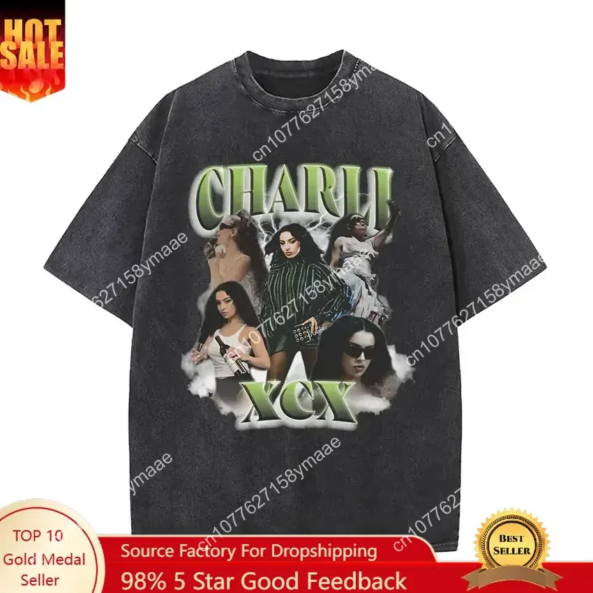 Charli Xcx Brat 2024 Tour Album Letter Print T Shirts Men Hip Hop High Quality Vintage Washed Fashion T-shirt Unisex Streetwear
Charli Xcx Brat 2024 Tour Album Letter Print T Shirts Men Hip Hop High Quality Vintage Washed Fashion T-shirt Unisex Streetwear