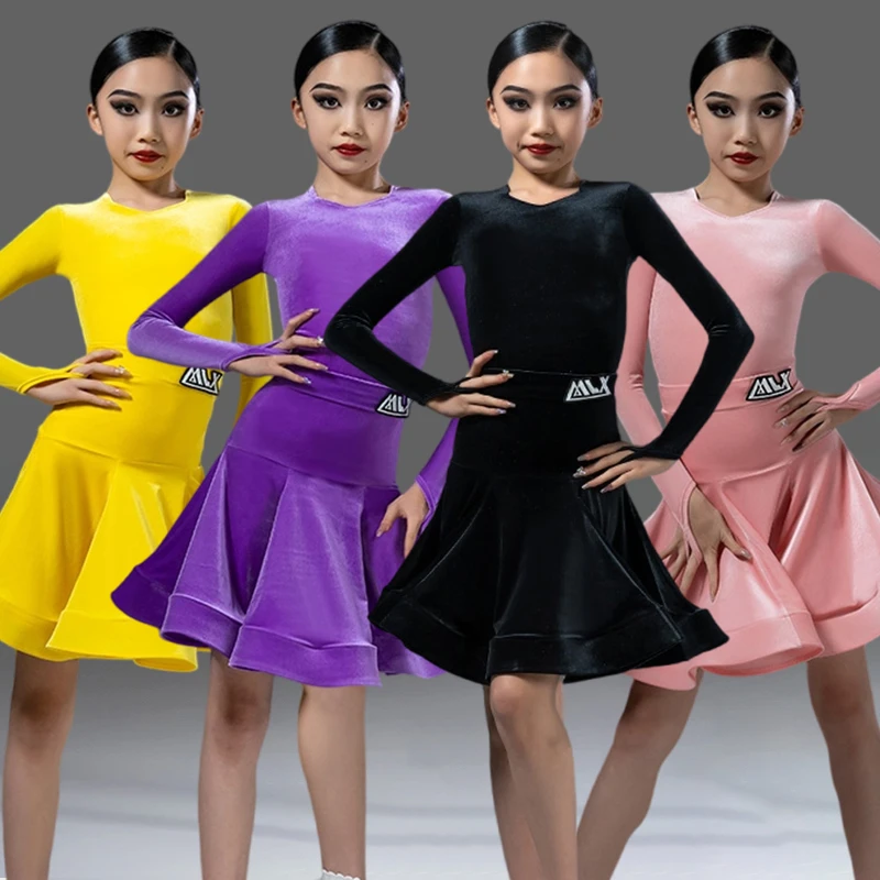 Black Latin Dress Girls Latin Professional Competition Dance Suit Long Sleeve Samba Rumba Dancewear Cha Cha Clothing Pink AMY510
Black Latin Dress Girls Latin Professional Competition Dance Suit Long Sleeve Samba Rumba Dancewear Cha Cha Clothing Pink AMY510