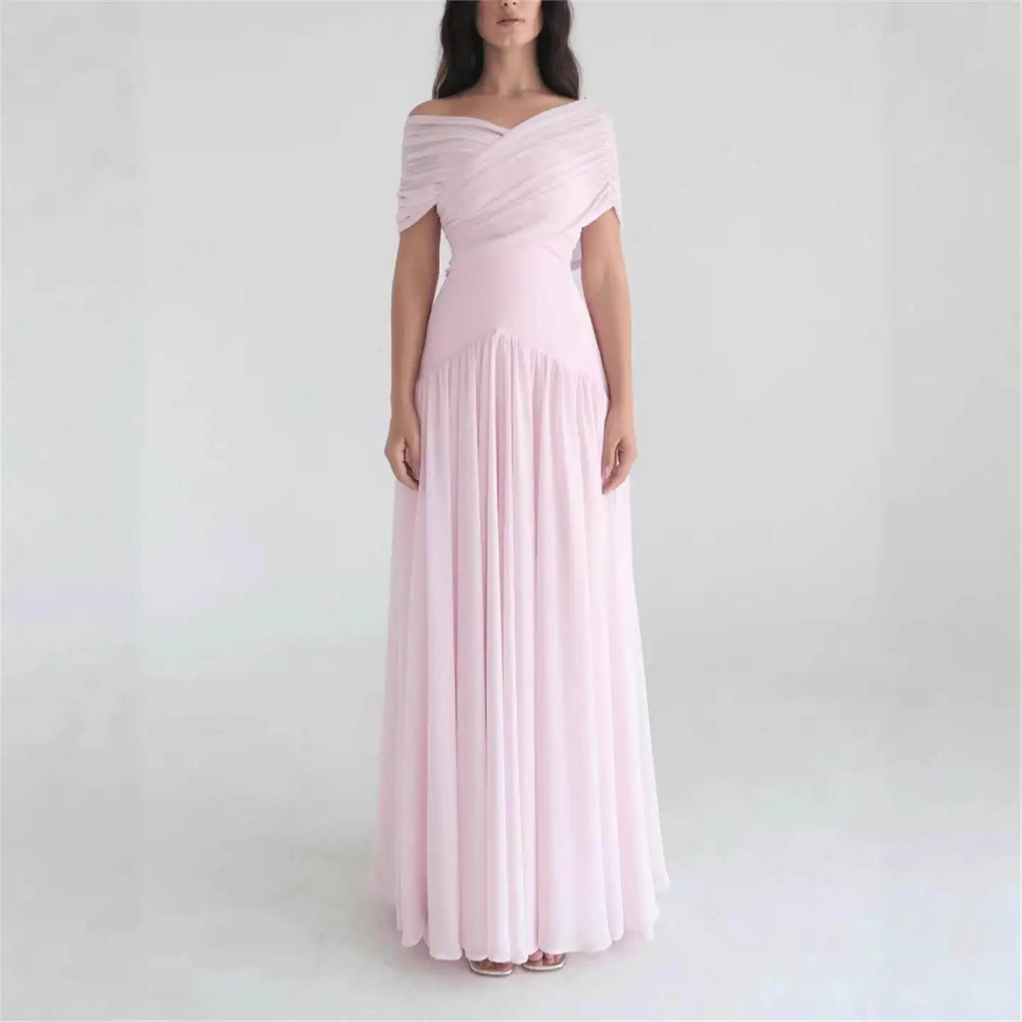 Romantic Cross Design Short Sleeve Long Dress Elegant Gentle Women's Fashion New Arrival Citywalk A-Line Skirt Midi Dress
Romantic Cross Design Short Sleeve Long Dress Elegant Gentle Women's Fashion New Arrival Citywalk A-Line Skirt Midi Dress