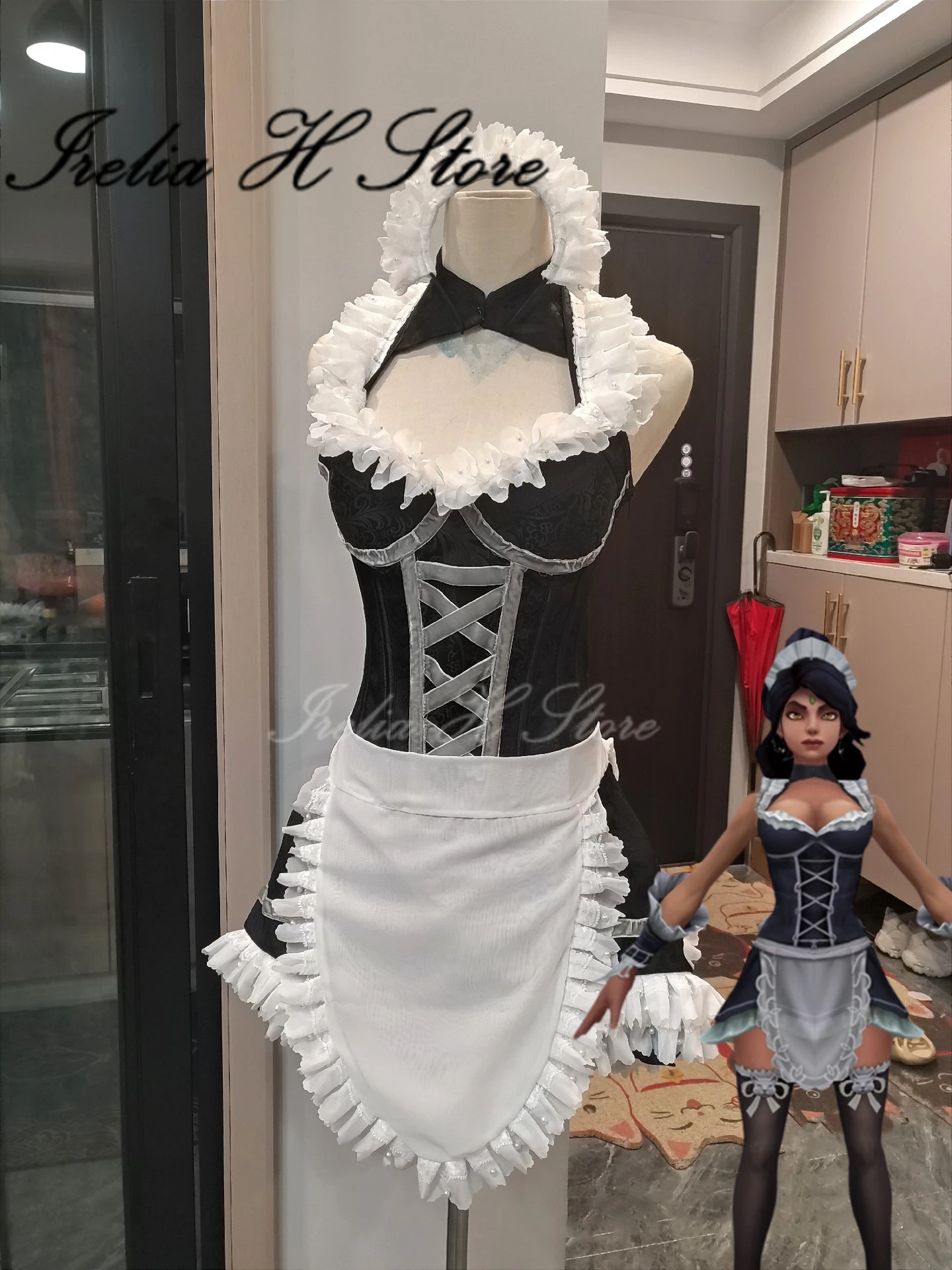 Irelia H Store customized LOL Nidalee cosplay costume for women nidalee maid dress full set with wig shoes spear halloween
Irelia H Store customized LOL Nidalee cosplay costume for women nidalee maid dress full set with wig shoes spear halloween