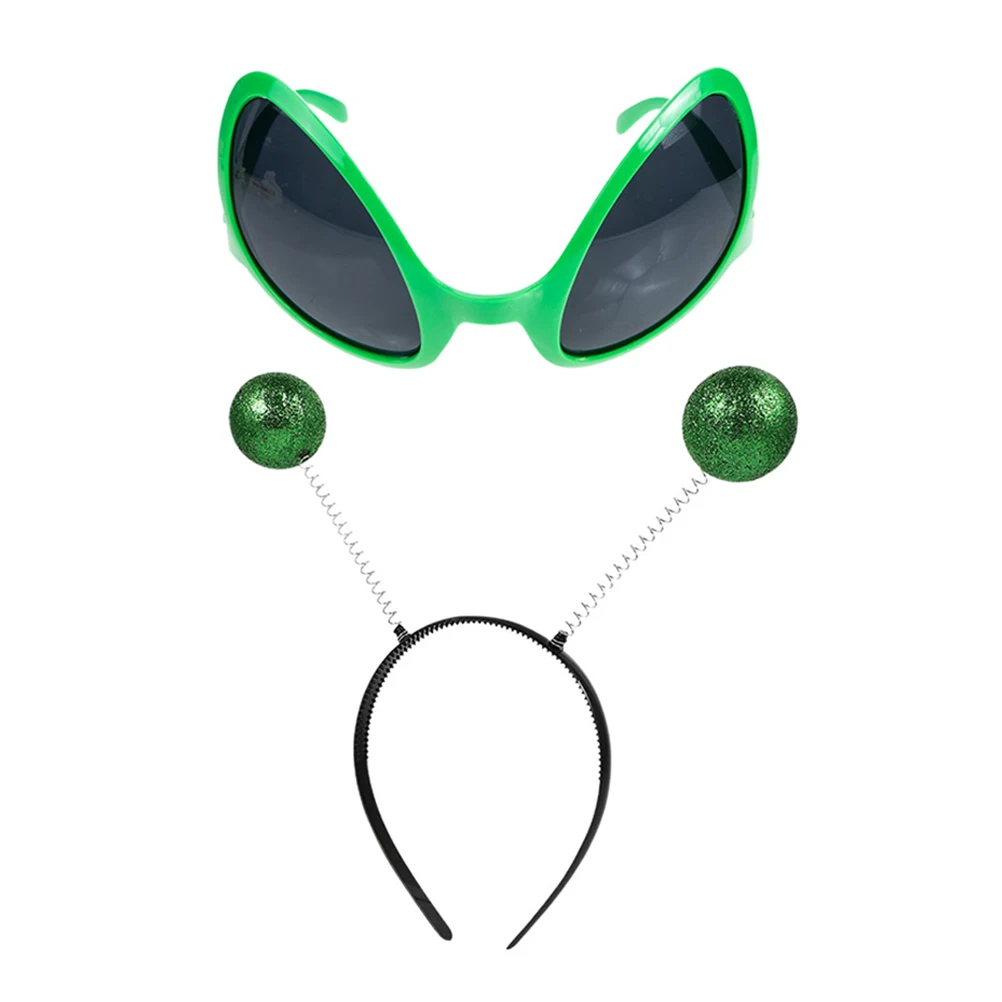 2pcs Alien Headband Glasses Set Halloween Alien Glasses Durable Plastic Costume Party Accessories Halloween Stage Props
2pcs Alien Headband Glasses Set Halloween Alien Glasses Durable Plastic Costume Party Accessories Halloween Stage Props