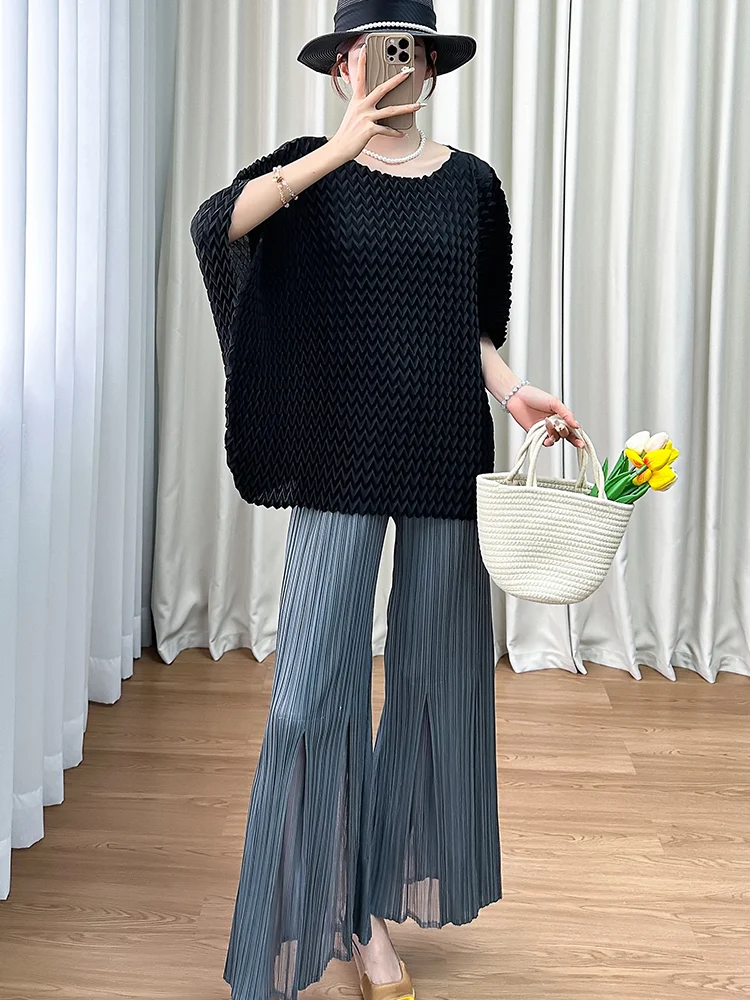 Summer Outfit Comfortable Loose Straight Tube High Waist Slimming Casual Pants Two-Piece Set Polyester Fiber Batwing Sleeve r...
Summer Outfit Comfortable Loose Straight Tube High Waist Slimming Casual Pants Two-Piece Set Polyester Fiber Batwing Sleeve r...