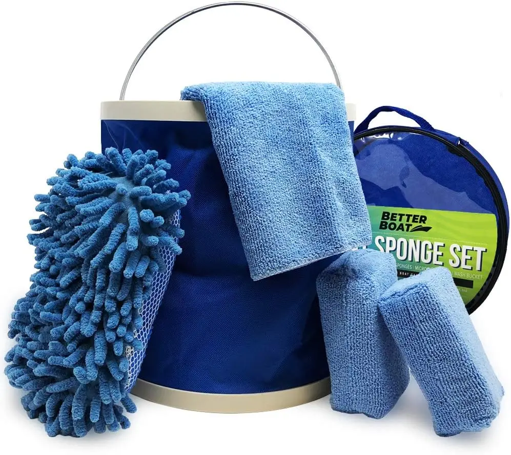Boat & Car Wash Sponge Kit with Microfiber Cloths, Non-Scratch Cleaning Set for Interior, Exterior, Seats, Fiberglass Hull and
Boat & Car Wash Sponge Kit with Microfiber Cloths, Non-Scratch Cleaning Set for Interior, Exterior, Seats, Fiberglass Hull and